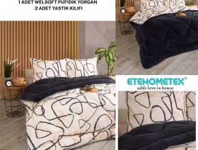 WELSOFT DESENLİ ÇİFT KİŞİLİK YORGAN