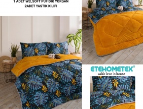 WELSOFT DESENLİ ÇİFT KİŞİLİK YORGAN