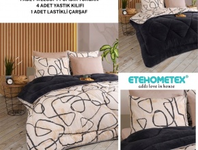 WELSOFT DESENLİ ÇİFT KİŞİLİK UYKU SETİ