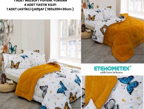 WELSOFT DESENLİ ÇİFT KİŞİLİK UYKU SETİ