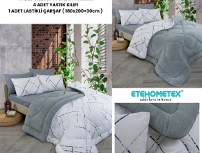 WELSOFT DESENLİ ÇİFT KİŞİLİK UYKU SETİ