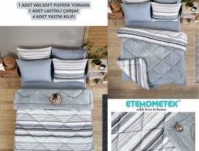WELSOFT DESENLİ ÇİFT KİŞİLİK UYKU SETİ