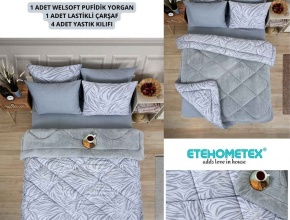 WELSOFT DESENLİ ÇİFT KİŞİLİK UYKU SETİ