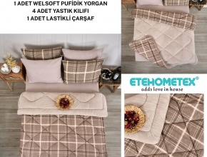 WELSOFT DESENLİ ÇİFT KİŞİLİK UYKU SETİ
