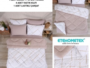 WELSOFT DESENLİ ÇİFT KİŞİLİK UYKU SETİ
