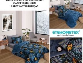WELSOFT DESENLİ TEK KİŞİLİK UYKU SETİ