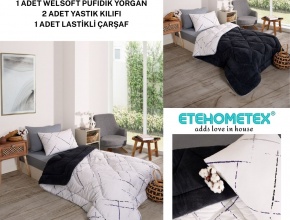 WELSOFT DESENLİ TEK KİŞİLİK UYKU SETİ