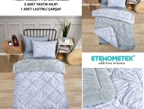 WELSOFT DESENLİ TEK KİŞİLİK UYKU SETİ